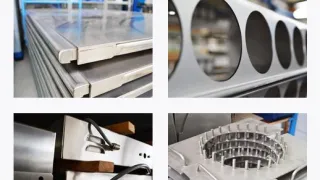 REICH Thermoprozesstechnik GmbH - Illustration of eight stainless steel components.