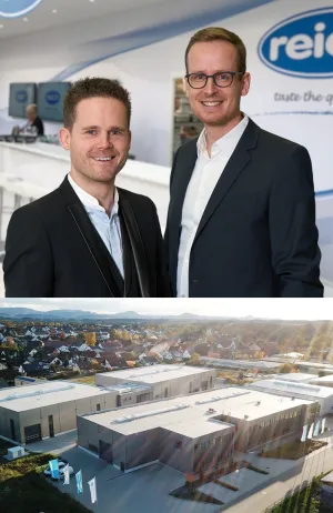 REICH Thermoprozesstechnik GmbH - Photo of Tobias Layer and Steffen Jaiser & Photo of the company building.